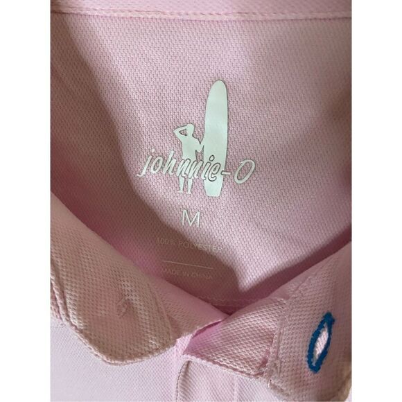 Johnnie -O men’s performance polo, short sleeve, pink size medium - Picture 4 of 4